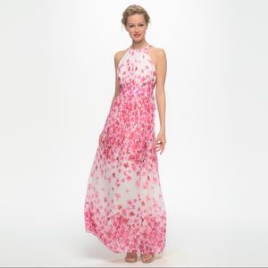 NWOT Eliza J Floral Chiffon Dress